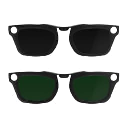 HIBLOKS Clip For Ray-Ban Meta Blayzer RW7001 50-19 Standard Smart Glasses Accessories Matte Polarized Clip Sunglasses Lenses