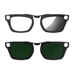 HIBLOKS Clip For Ray-Ban Meta Blayzer RW7001 50-19 Standard Smart Glasses Accessories Matte Polarized Clip Sunglasses Lenses