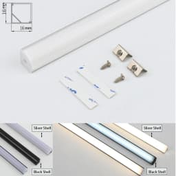 12V LED Cabinet Lamp Aluminum 30cm 40cm 50cm LED Bar Cabinet Light White Warm Natural Kitchen Bedroom Closet Bedside Night Light
