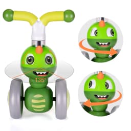 Baby Balance Bike 1 2 3 Years Old Boys Girls Toddler Ride on Toys for 1 Year Old Baby Trike Garden Toys 1st Birthday Gift for Girls Boys Bike Walker No Pedals (Dinosaur) No Pedal Trike and Walker for Kids. Safe Garden Play Activity and First Birthday Gift