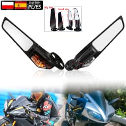 Motorcycle Mirror Modified Wind Wing Adjustable Rotating Rearview Mirror For Kawasaki ZX10R ZX9R ZX7R ZX6R ZX636 ZX12R ZX14R