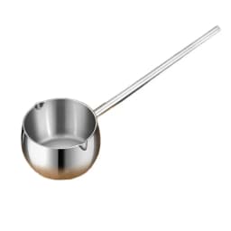 Stainless Steel Hot Oil Spoon With Extended Handle Anti-Burning And Anti-Splashing Small Pot For Oil Pouring Kitchen Tool