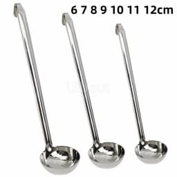 Stainless Steel Long Handle Ladle Serving Spoon Big Round Dinner soup Scoop Buffet Creative Kitchen Cooking Utensils Tableware