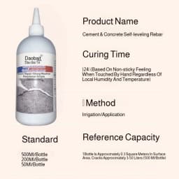 Waterproof Adhesive Leak Repair Concrete Crack Filler - Quick Setting High Strength Sealant for Roof Wall Floor Pool Leakage Fix
