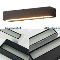 LED Outdoor Porch Wall Sconces Aluminum Exterior Wall Light Fixtures IP65 Waterproof Lamp for House Patio Doorway Garage Decorat