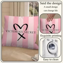 Pink Cushion Cover Decorative Pillow Sofa Home Decor Case Pillow Cases Fashion S-victorias S-secretS