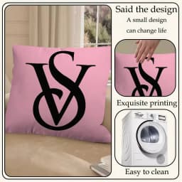Pink Cushion Cover Decorative Pillow Sofa Home Decor Case Pillow Cases Fashion S-victorias S-secretS