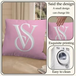 Pink Cushion Cover Decorative Pillow Sofa Home Decor Case Pillow Cases Fashion S-victorias S-secretS