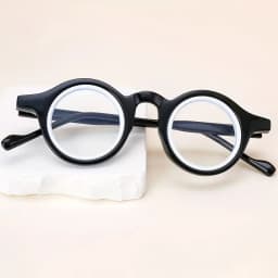 0+0.5+0.75+1.25+1.75+2.25…Transparent Round Reading Glasses Anti Blue Light Eyeglass Lenses Solid Color High Quality