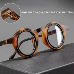 0+0.5+0.75+1.25+1.75+2.25…Transparent Round Reading Glasses Anti Blue Light Eyeglass Lenses Solid Color High Quality