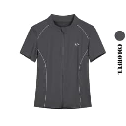 DRUR Breathable Gym Clothes for Women 2 Piece Summer Workout Sets Full Zip Sports Tops with Elastic Waist Shorts Active Wear New