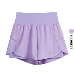 DRUR Breathable Gym Clothes for Women 2 Piece Summer Workout Sets Full Zip Sports Tops with Elastic Waist Shorts Active Wear New