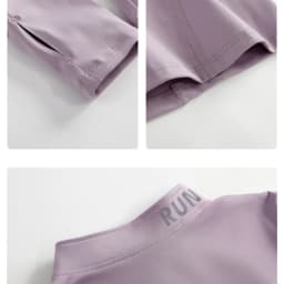DRUR Women Lightweight Yoga Tops Long Sleeve Quick Dry Running Fitness Jacket Stand Collar Outdoor Sports Half Zipper Cardigan