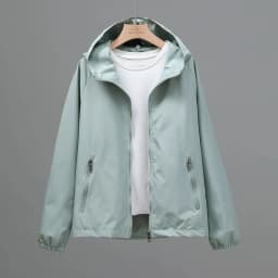 Thin Trench Coat Women Spring Autumn New Double Hooded Windbreaker Wind-Proof Waterproof Sports Outwear Female Fashion Joker Top