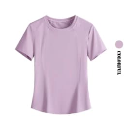 DRUR Loose Fit Summer Yoga Set Women 2 Piece Lightweight Breathable Sport Shirts Sweatpants Suit 2pcs Sportswear Outfit Yogawear