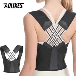 AOLIKES New Back Posture Corrector Brace for Women Men Breathable Back Posture Correction Back Support Belt Adjustable Shoulder