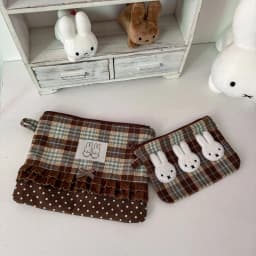New Kawaii Miffy Series Wave Point Organizer Bag Cartoon Cute Creativity Printing High Capacity Stationery Storage Bag Gift