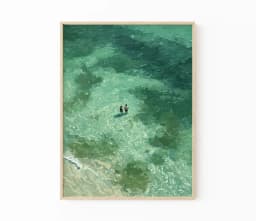 Swimming in Green Abstract Print | Vintage Retro Wall Art | Minimalist Green Holiday Decor | Digital Art Gift | Instant Download