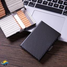 Sealed Aluminum alloy Cigarette Box 20 pack large capacity Lightweight Version portable Business Cigarette case Smoking Gadgets