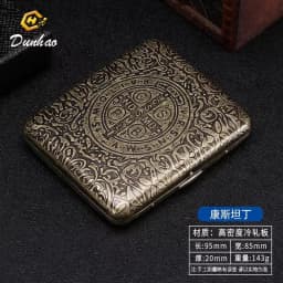 20 pack Sealed Waterproof Business Cigarette Box Fashionable flip up portable large capacity Metal Cigarette case Men Women Gift