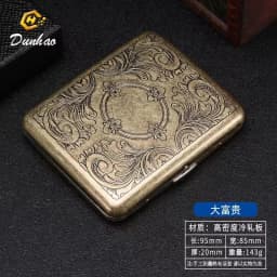 20 pack Sealed Waterproof Business Cigarette Box Fashionable flip up portable large capacity Metal Cigarette case Men Women Gift