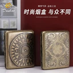20 pack Sealed Waterproof Business Cigarette Box Fashionable flip up portable large capacity Metal Cigarette case Men Women Gift