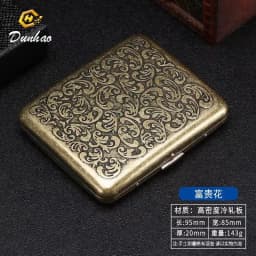 20 pack Sealed Waterproof Business Cigarette Box Fashionable flip up portable large capacity Metal Cigarette case Men Women Gift