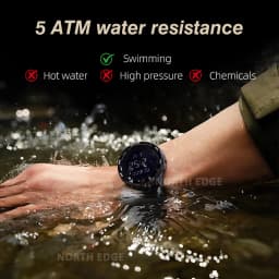NORTH EDGE NEW TERRAX Men's Digital Military Watches Outdoor Sports Swimming Waterproof 50M Stopwatch Countdown Watch For Men