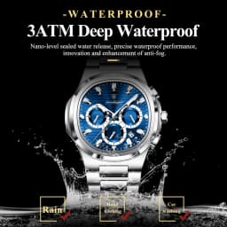 POEDAGAR Business Male Clock Date Chronograph Waterproof Luminous Luxury Men Watch Stainless Steel Quartz Fashion Men's Watches