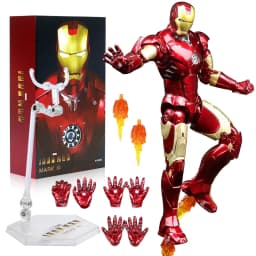 ZD Toys Iron Man Series Joint Movable MK1 MK2 MK3 MK4 MK5 MK6 MK7 MK42 MK43 MK50 Movie Action Figure 7 Inches Mark Dolls