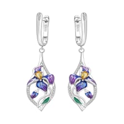Orstarry 925 Sterling Silver Wings Guardian Love Heart Drop Earrings Women Earrings Charm Trend Versatile Party Jewelry Gifts