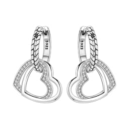 Orstarry 925 Sterling Silver Wings Guardian Love Heart Drop Earrings Women Earrings Charm Trend Versatile Party Jewelry Gifts