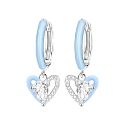 Orstarry 925 Sterling Silver Wings Guardian Love Heart Drop Earrings Women Earrings Charm Trend Versatile Party Jewelry Gifts