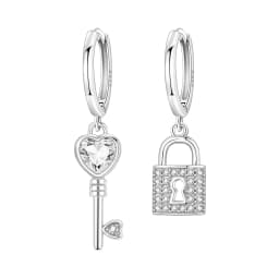 Orstarry 925 Sterling Silver Wings Guardian Love Heart Drop Earrings Women Earrings Charm Trend Versatile Party Jewelry Gifts