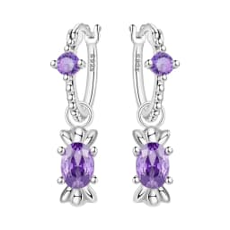 Orstarry 925 Sterling Silver Wings Guardian Love Heart Drop Earrings Women Earrings Charm Trend Versatile Party Jewelry Gifts