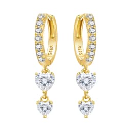 Orstarry 925 Sterling Silver Wings Guardian Love Heart Drop Earrings Women Earrings Charm Trend Versatile Party Jewelry Gifts