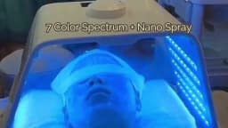 Foldable 7 Color LED Photon Facial Body Beauty Machine Skin Rejuvenation Light Nano Spray Equipment Home Skin Care SPA Instrument