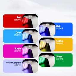 Foldable 7 Color LED Photon Facial Body Beauty Machine Skin Rejuvenation Light Nano Spray Equipment Home Skin Care SPA Instrument