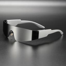 Future Oriented Y2K New Fashionable One-piece Sunglasses, Surround Style Sports Punk Sunglasses