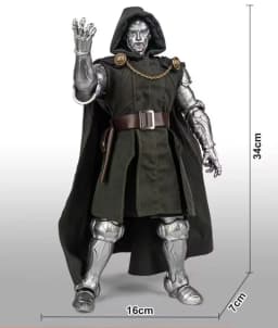 Doctor Doom Articulated Figure Models Toys 34cm