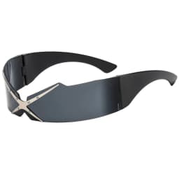 rimless one piece Y2K sunglasses men new fashion hip hop punk sun glasses women vintage Party funny shades mask shield shades