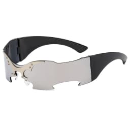 rimless one piece Y2K sunglasses men new fashion hip hop punk sun glasses women vintage Party funny shades mask shield shades
