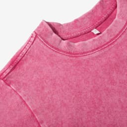 Summer Cotton Washed T-Shirts For Women Loose O-Neck Solid Crop Tops Casual Vintage Short Sleeve Tees Y2k Street Woman Clothes