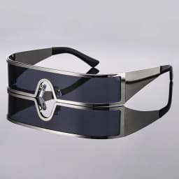 High-end Cyberpunk Style Men's Glasses, Fashionable Design with Future Tech Narrow Frames, Suitable for Parties and Gift-Giving