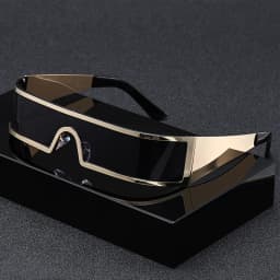 High-end Cyberpunk Style Men's Glasses, Fashionable Design with Future Tech Narrow Frames, Suitable for Parties and Gift-Giving