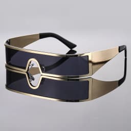 High-end Cyberpunk Style Men's Glasses, Fashionable Design with Future Tech Narrow Frames, Suitable for Parties and Gift-Giving