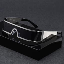 High-end Cyberpunk Style Men's Glasses, Fashionable Design with Future Tech Narrow Frames, Suitable for Parties and Gift-Giving