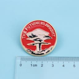 Cartoon Letters The Future Is Bright Enamel Metal Funny Lapel Pins Brooches Badges Backpack Wholesale Jewelry Gift for Friends