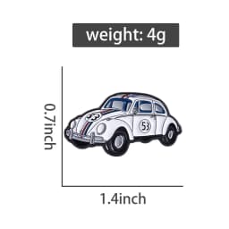 Music Album Car Cover Brooch Enamel Pins Creative Retro 53 Car Brooches Backpack Lapel Badge Funny Jewelry Gift for Fans Friends