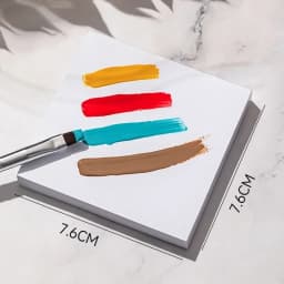 50pcs Disposable Tinting Glue Paper Tearable Nail Toning Palettes Nail Polish Color Mixing Tray Waterproof Paper Display Board